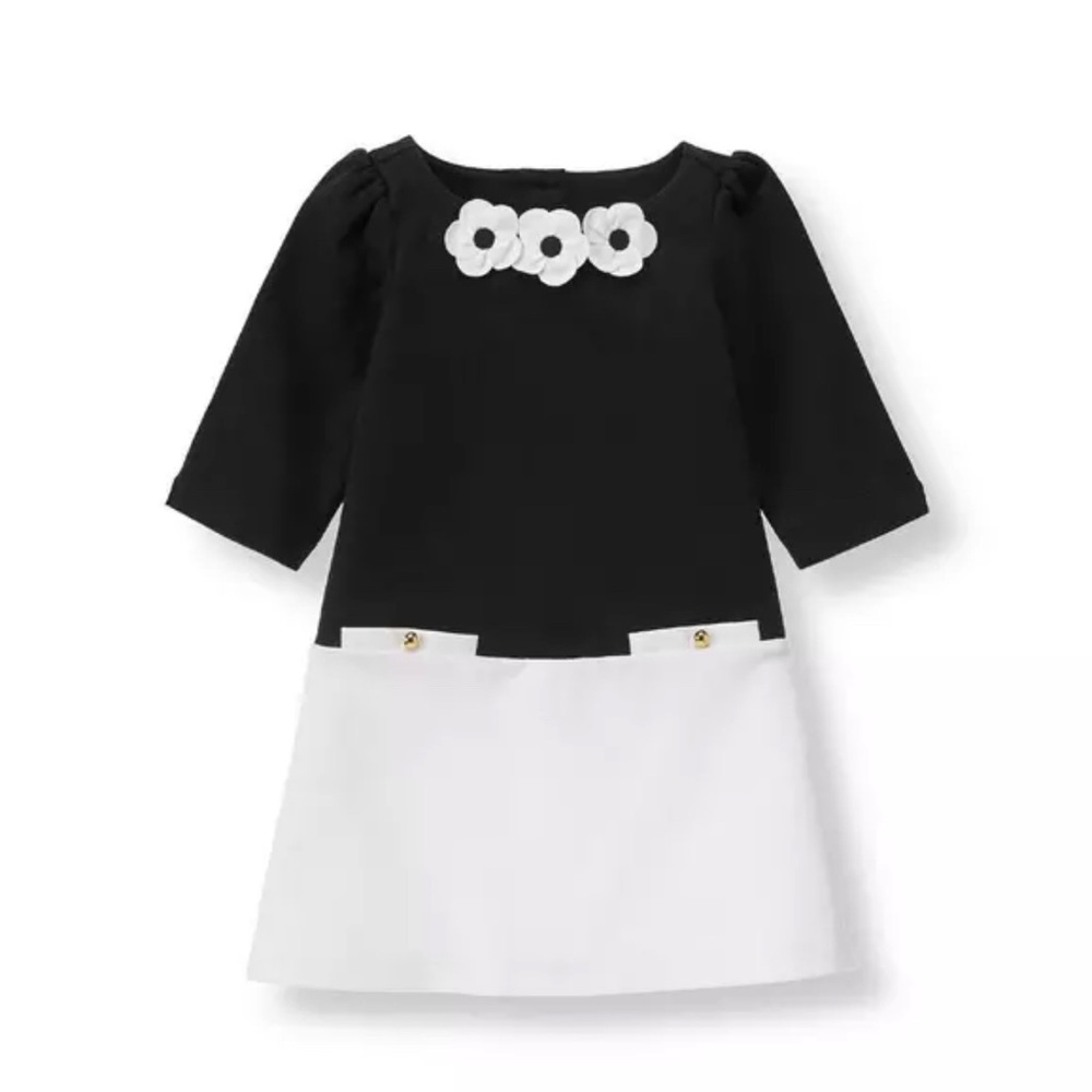 Janie and Jack Colorblock Ponte Dress 3T